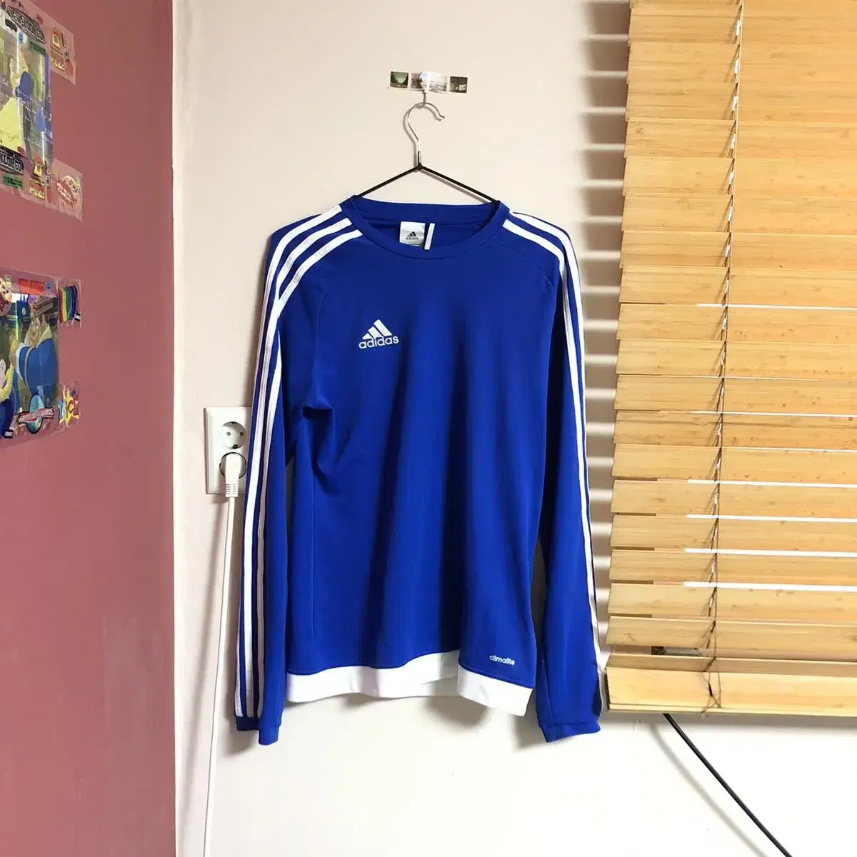 Vintage Adidas blue 15 jsy l t